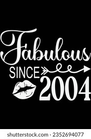Fabulous Since 2004 eps cut file for cutting machine
