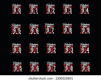 Fabulous t-shirt design  vector file