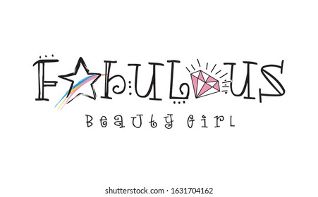 fabulous typography for print t shirt 