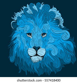 Fabulous winter lion