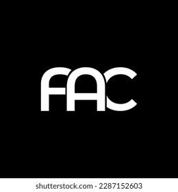 FAC initial letter monogram logo