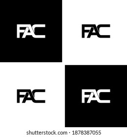 fac letter original monogram logo design