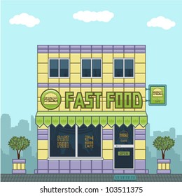 Facade of a cafe