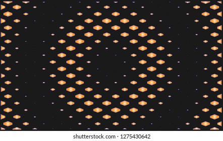 Facade geometry. Architectural design. Geometric background with rhombus and nodes. Abstract geometric pattern. Gray texture.Fashion vector. Modern technology illustration digital - Vector