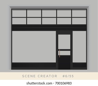 Facade group. Isolated object. Interior scene creator set.