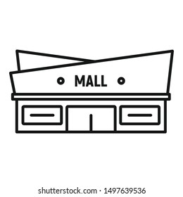 Facade Mall Icon Outline Facade Mall Stock Vector (Royalty Free) 1497639536