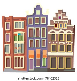 facades of old houses - Amsterdam