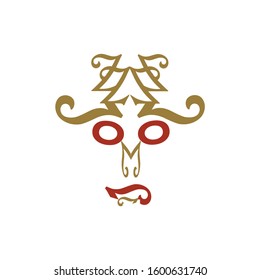 face abstrak design logo vector inspiration