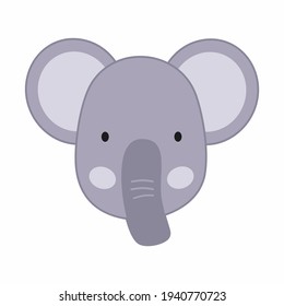 The face of an African elephant in the style of doodle.