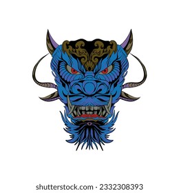 VECTOR DE DRAGÓN DE MASCOTA ANIMAL DE CARA