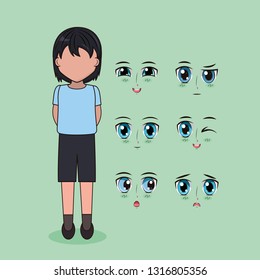face anime people