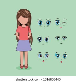 face anime people