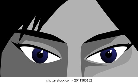 face anime style character vector illustration design