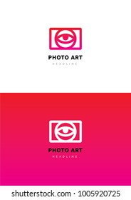 Face art logo template.