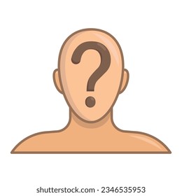 Face avatar profile icon vector on trendy style for design and print