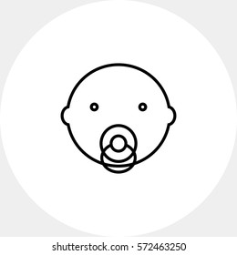 Face of baby boy