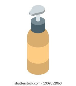 Face base, foundation icon in isometric vector