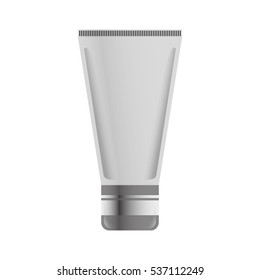 face bb cream icon over white background. makeup concept. vector illustration