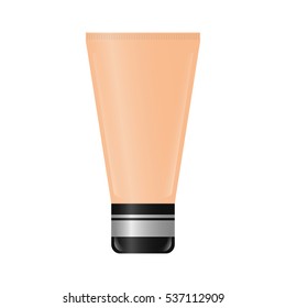 face bb cream icon over white background. makeup concept. vector illustration