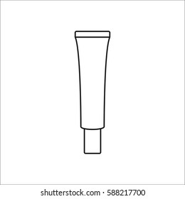 Face BB Cream symbol simple line icon on background