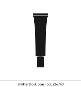 Face BB Cream symbol simple silhouette icon on background