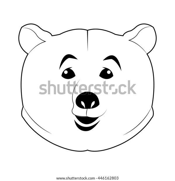 Face Bear Icon Stock Vector (Royalty Free) 446162803