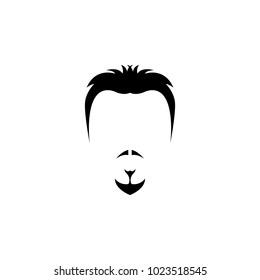 face with beard icon. Element of barber shop for advertising signs, mobile concept and web apps. Icon for website design and development, app development. Premium icon on white background