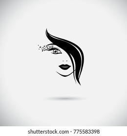 Face of a beautiful girl