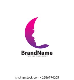 Face beauty logo icon vector template.