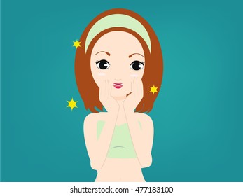 face beauty vector