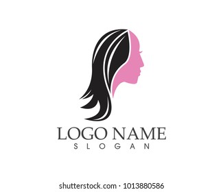 Face beauty woman logo design