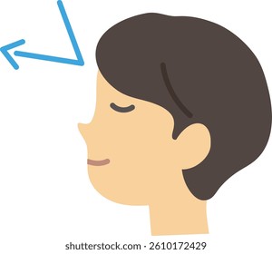 Face block image illustration : Vector