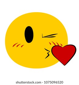 Face Blowing A Kiss