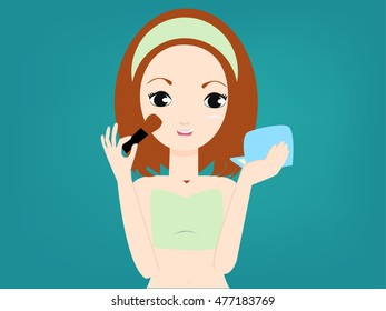 face brush vector