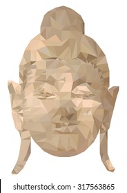 Face buddha polygon