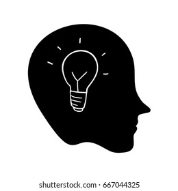 face with bulb icon
