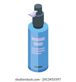 Face care lotion icon isometric vector. Boy after shave. Cleanser hair