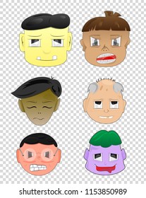 Face cartoon, cartoon character