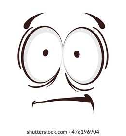 Face Cartoon Character Emotion Expressive Emoticon Stock Vector ...