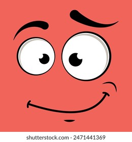 Face, cartoon face, illustration, vector