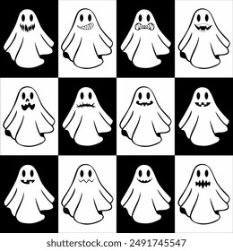 face changing horror vector desgin illustrator