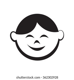 Face character, boys, girls, child baby cartoon
