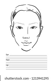 perfect face template female