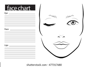 Mac Face Chart Template