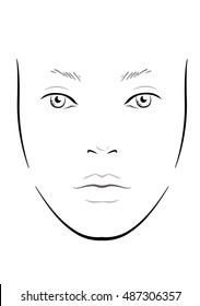 blank face diagram