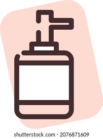 Face cleaner, illustration, vector, on a white background.