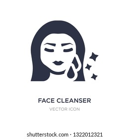 face cleanser icon on white background. Simple element illustration from Beauty concept. face cleanser sign icon symbol design.