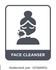 face cleanser icon vector on white background, face cleanser trendy filled icons from Beauty collection, face cleanser simple element illustration