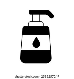 face cleanser icon with white background vector stock illustration