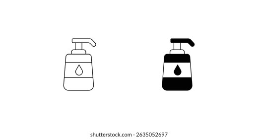 face cleanser set icon with white background vector stock illustration